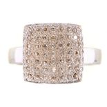 A DIAMOND RING IN GOLD, MARKED 750, 5.5G, SIZE M++GOOD CONDITION