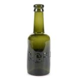 RAILWAYANA. A GREAT CENTRAL RAILWAY GLASS BEER BOTTLE, MOULDED IN RELIEF G.C.RLY, 20CM H, C1900