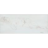 HENRY BIRD, NUDES, SIGNED, CHALK AND PENCIL, 37 X 47CM AND SMALLER