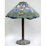 A TIFFANY STYLE TABLE LAMP, 68CM H