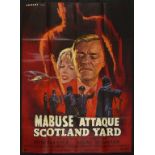 [FRENCH CINEMA FILM POSTER] - MABUSE ATTAQUE SCOTLAND YARD (after the Bryan Edgar Wallace novel '