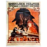 [SHERLOCK HOLMES INTEREST FRENCH CINEMA FILM POSTER] - SHERLOCK HOLMES ATTAQUE L'ORIENT-EXPRESS