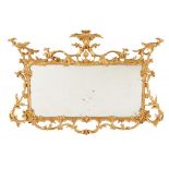 A VICTORIAN ROCOCO REVIVAL GILTWOOD MIRROR IN THE MANNER OF THOMAS JOHNSON, LATE 19TH C crisply