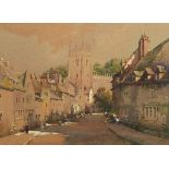 †Noel Harry Leaver (1889-1951) Winchcombe signed, watercolour, 25.5 x 35cm++Faded/timestained to a