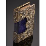 A CONTINENTAL SILVER GILT BINDING, PROBABLY GERMAN, 18TH C chased and pierced with borders of