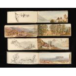 EMILY BRUCE (1838-1889) FOUR WATERCOLOUR SKETCHING ALBUMS two of Switzerland, the others of