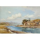 †HAROLD GRESLEY (1892-1967) ABERSOCH signed, watercolour, 37.5 x 55.5cm++In good condition