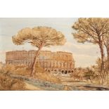 ENGLISH SCHOOL, 1881 THE COLISEUM FROM THE FRANCISCAN CONVENT ON THE CAPITOLINE HILL ROME; THE