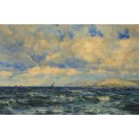 HENRY MOORE, RA, RWS (1831-1895) A BREEZY DAY signed and dated Nov 19th 1887, oil on canvas, 39.5