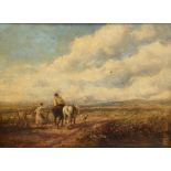 FOLLOWER OF DAVID COX GOING TO THE HAY FIELD bears signature and date, oil on panel, 29.5 x 39.