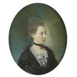 HUGH DOUGLAS HAMILTON (1739-1808) PORTRAIT SUSAN COUNTESS OF WESTMORLAND signed and dated (H D