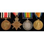 WORLD WAR ONE, GROUP OF FOUR 1914-15 STAR BRITISH WAR MEDAL, VICTORY MEDAL AND SPECIAL