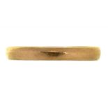 A 22CT GOLD WEDDING RING, LONDON 1872, 1.45G, SIZE L ++GOOD CONDITION