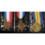 WORLD WAR ONE 1914-15 STAR, T3-027136 DVR W H SLATER ASC AND 18702 PTE G FOWKES NOTTS & DERBY R,