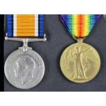 WORLD WAR ONE, PAIR BRITISH WAR MEDAL AND VICTORY MEDAL 77244 PTE J W SMITHURST MANCH R WORLD WAR