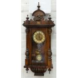 A 'VIENNA' WALL CLOCK, 84CM H