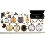 MISCELLANEOUS LEVER AND FOB WATCHES, SILVER JEWELLERY AND OTHER ARTICLES, 770G
