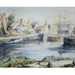 HERBERT RUSHTON WIBBERLEY, CLIFTON, SIGNED, WATERCOLOUR, 40 X 36CM, MARJORIE FIELD, TWO PRINTS,