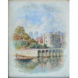 GEORGE FALL, VIEWS OF YORK, A PAIR, SIGNED, WATERCOLOUR, 19 X 24CM
