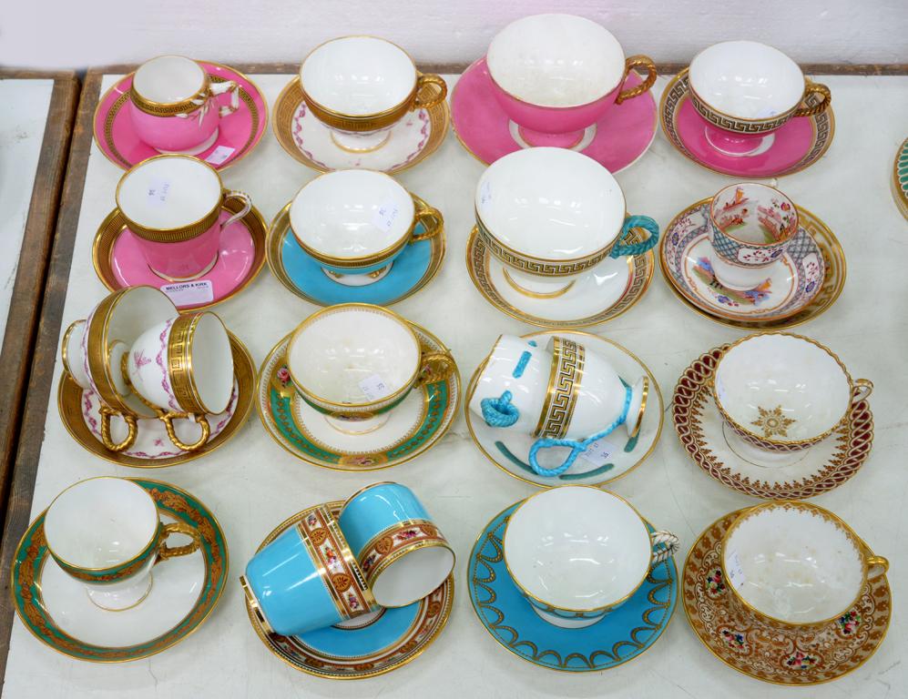 AN INTERESTING AND UNUSUAL STUDY COLLECTION OF BROWN-WESTHEAD, MOORE & CO BONE CHINA TEA AND