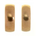 TWO 9CT GOLD WEDDING RINGS, 10.35G, SIZES O, Q ++GOOD CONDITION