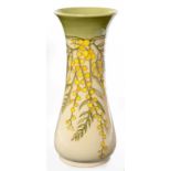 A MOORCROFT WATTLE VASE, DESIGNED BY SALLY TUFFIN, CIRCA 1990, 31CM H, IMPRESSED AND PAINTED