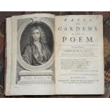 RAPIN (RENE) - OF GARDENS A Latin Poem In Four Books English'd by Mr. Gardiner. London, W Bowyer for