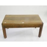 A CHINESE HARDWOOD COFFEE TABLE, 42CM H; 87 X 46CM