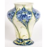 A JAMES MCINTYRE & CO FLORIAN WARE VASE DESIGNED BY WILLIAM MOORCROFT, C1899, 19CM H, SEPIA