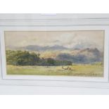 JOHN MOGFORD, A GLIMPSE OF SUNSHINE AFTER RAIN NEAR BARMOUTH, SIGNED AND INSCRIBED, WATERCOLOUR,