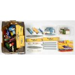 A COLLECTION OF TRIANG MINIC DIECAST WATERLINE MODEL SHIPS AND ACCESSORIES, ALL BOXED AND VARIOUS