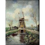 A. RUTGERS, DUTCH SCENE, SIGNED, OIL, 17 X 23CM