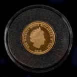 GOLD COIN. TRISTAN DE CUNHA PROOF GOLD ONE POUND 2015