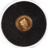 GOLD COIN. TRISTAN DE CUNHA PROOF GOLD QUARTER SOVEREIGN 2017