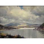 CHARLES J. MACAULEY, IRISH LANDSCAPE, SIGNED, OIL ON BOARD, 37 X 49CM