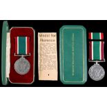 WOMEN'S VOLUNTARY SERVICE MEDAL (2), BOTH BOXED