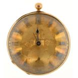 A SWISS 18CT GOLD LEVER WATCH, CASE BACK INSCRIBED LOUIS MONTANDON, GENEVA, 45 MM DIAM, 62G++BACK