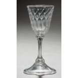 A NORTHERN EUROPEAN WINE GLASS, LIEGE, C1760 similar to the preceding lot++Good condition