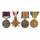 AN EXCEPTIONAL WORLD WAR ONE DCM GROUP OF FOUR Distinguished Conduct Medal, 1914-15 Star, British