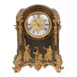 A LOUIS XIV GILT BRONZE MOUNTED BOULLE BRACKET CLOCK, EARLY 18TH C the cast and chased dial