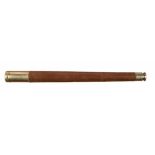 AN ENGLISH NICKEL PLATED BRASS 1 5/8 INCH REFRACTING TELESCOPE, ROSS, LONDON, NO 24907a, SOLD BY