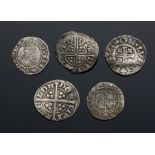 England hammered silver including London pennies of Richard, Henry III, Edward; Elizabeth I 2d;