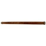 A FRENCH BRASS AND MAHOGANY 5CM REFRACTING TELESCOPE, LEREBOURS A PARIS, MID 19TH C single extension