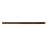 A POLYNESIAN WOOD WAR CLUB, carved in three registers, 87.5cm l++Minor chips and scratches, of