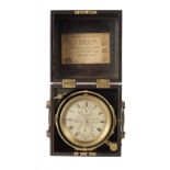 AN ENGLISH TWO DAY MARINE CHRONOMETER, NORRIS & CAMPBELL, LIVERPOOL, NO 602, 1845-57 the 3.5inch
