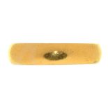 A 22CT GOLD WEDDING RING, LONDON 1927, 14.7G, SIZE O++GOOD CONDITION