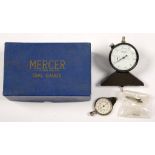 A MERCER DIAL GAUGE, BOXED AND ANOTHER ITEM