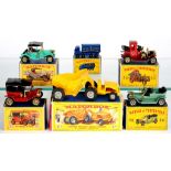 SIX VARIOUS MATCHBOX VEHICLES, INCLUDING MODELS OF YESTERYEAR, BOXED