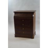 A 19th century French mahogany dressing table,