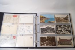 Two albums of Victorian and Edwardian postcards, mainly topographical and some greetings,